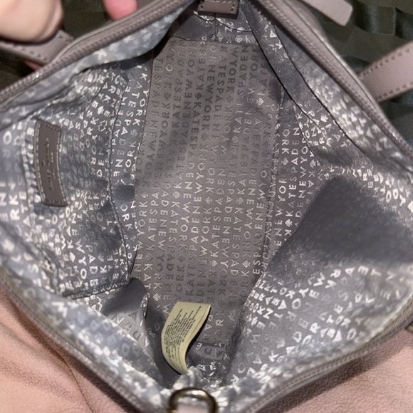 Kate Spade Ina Greta Court Cityscape Satchel Crossbody in Grey/ Glitter - Picture 5 of 11